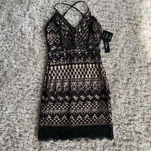 Lulu’s Black Lace Dress